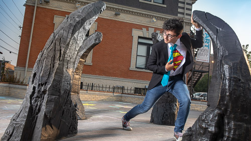 outdoor urban senior photo